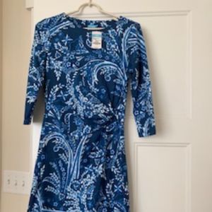 J. McLaughlin 3/4 sleeve boat neck dress